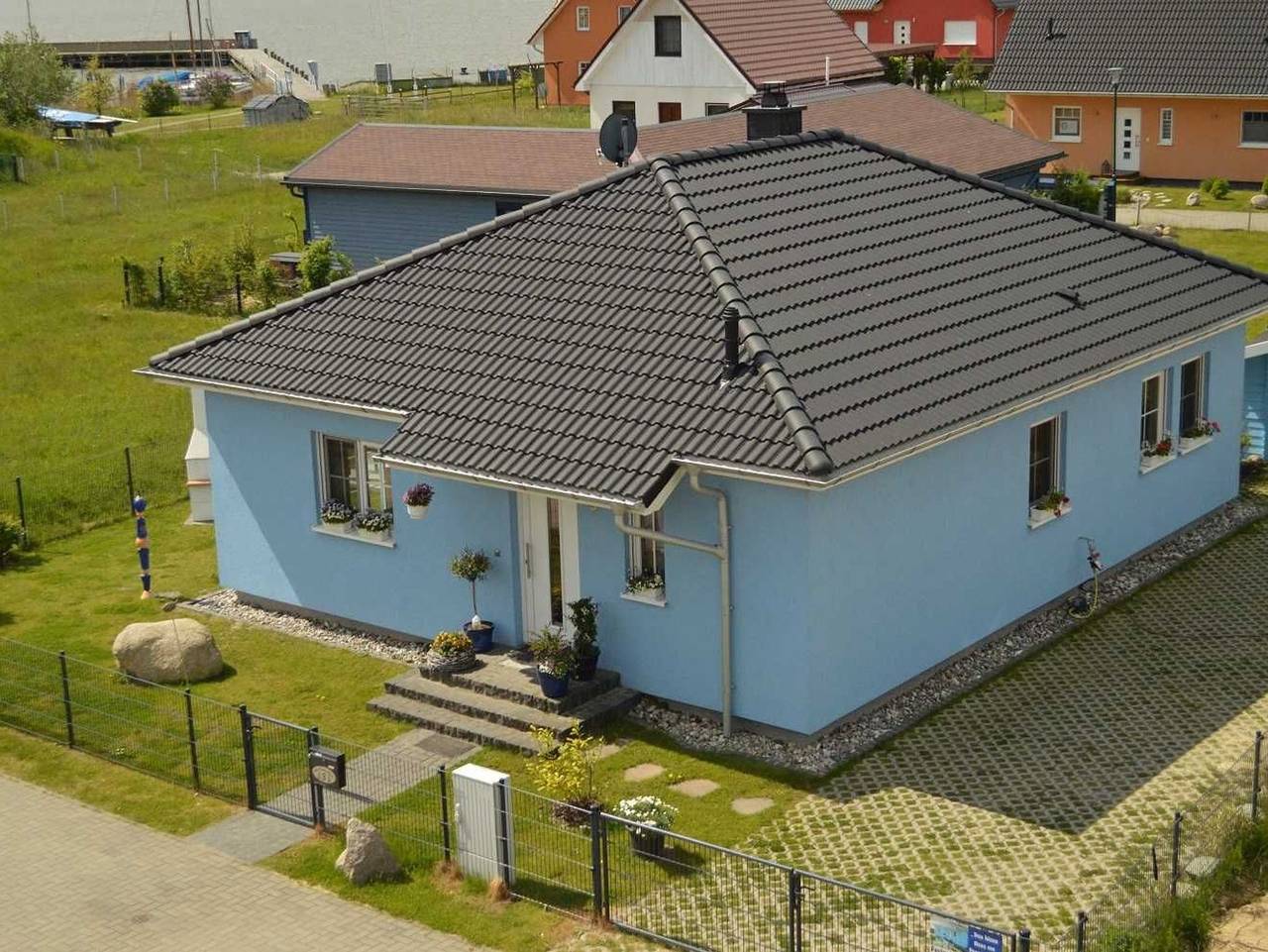 Ferienhaus Das blaue Haus am Peenestrom - Ferienhaus Das blaue Haus-2 Sz bis max. 6 Pers. und 2 Babys in Peenemünde, Usedomer Norden