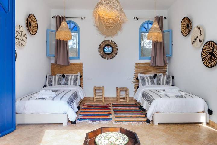 Chambre d’hôte pour 2 personnes, avec piscine et jardin ainsi que vue et terrasse dans Sidi Kaouki - 4