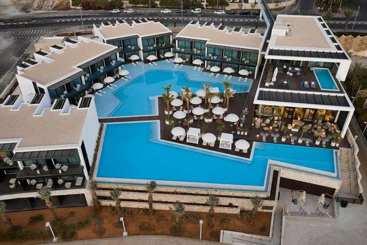 Apartamento para 2 personas, con terraza y vistas además de sauna y piscina en Israel