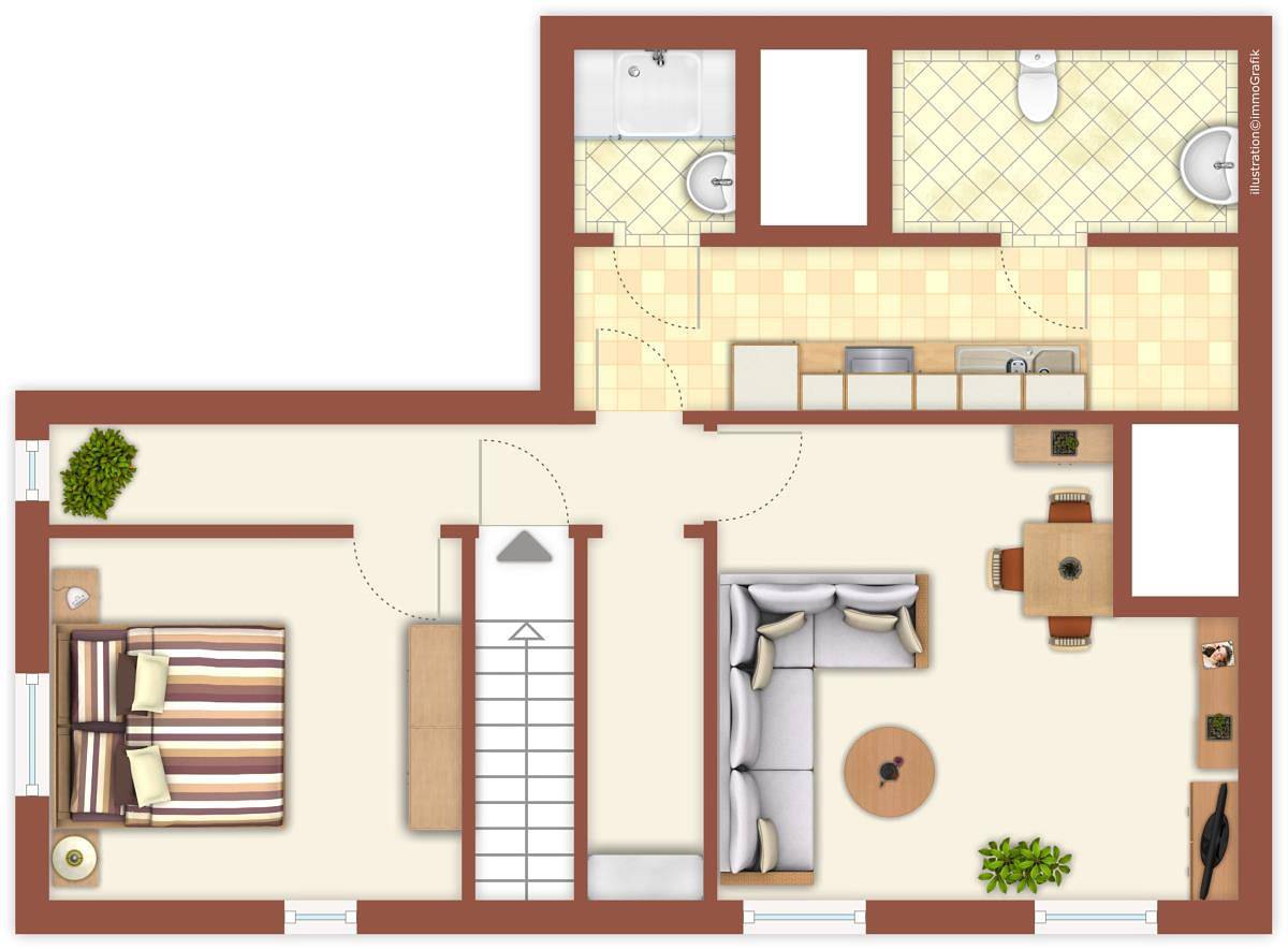 Appartement entier, Appartement de vacances pour 2 personnes in Warnemünde Strand, Rostock
