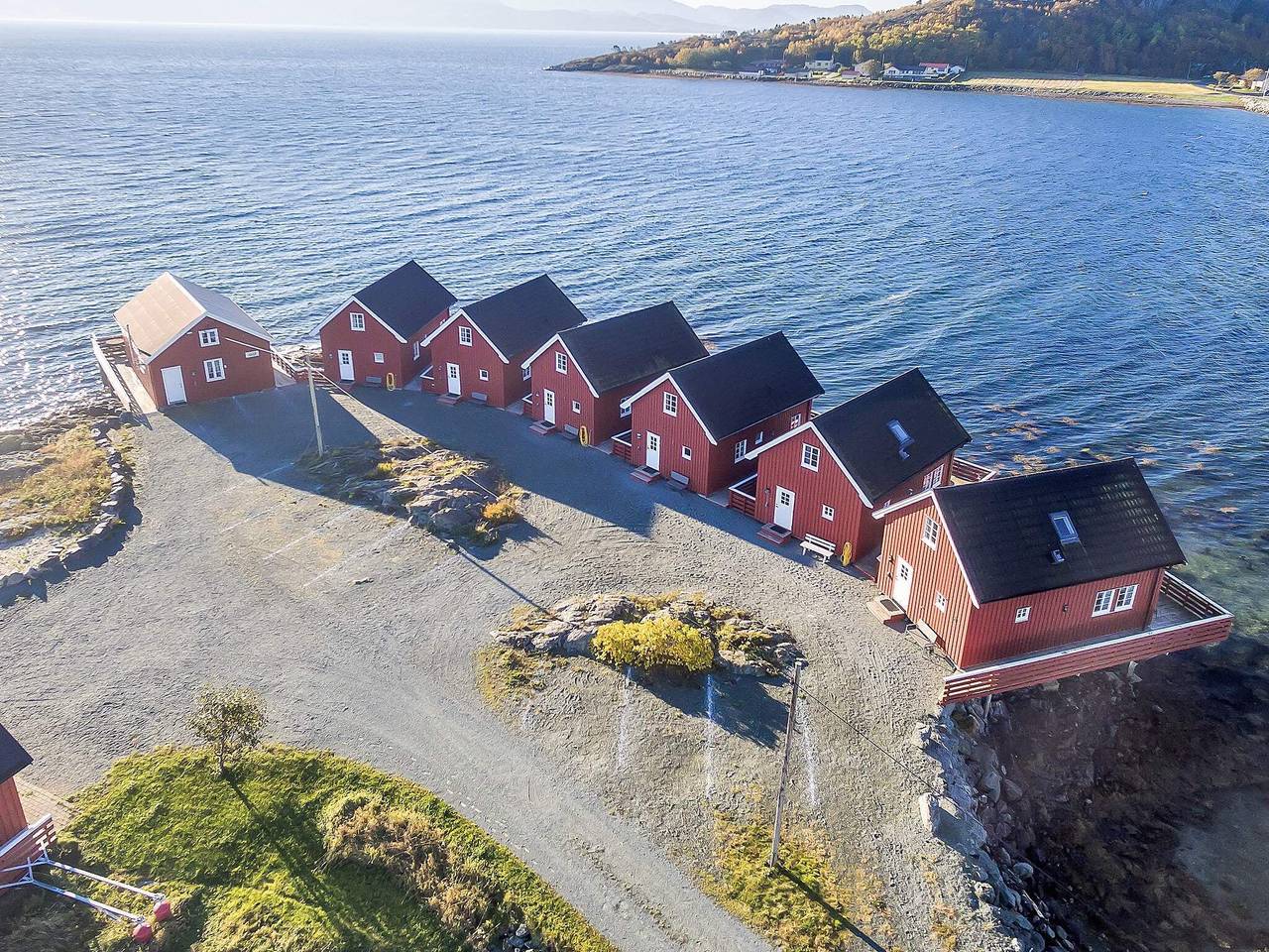 Retraite en bord de mer avec bateaux et pêche in Ørland