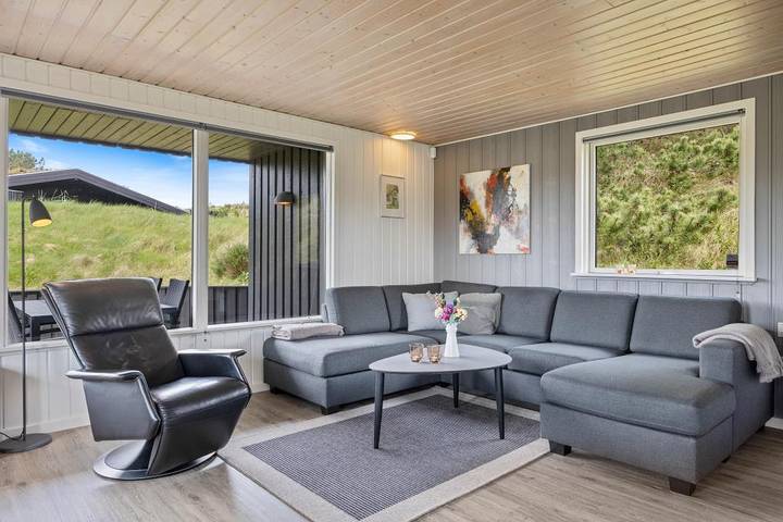 Ferienhaus mit Meerblick für 5 Personen, mit Terrasse und Balkon/Terrasse in Henne Strand - 4