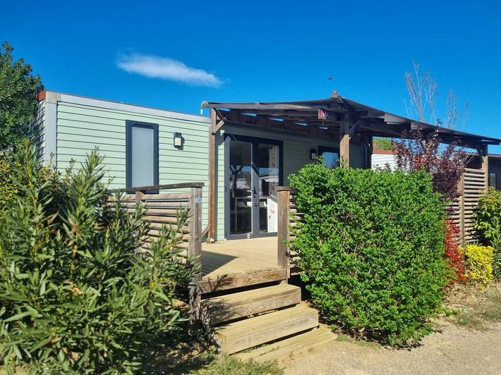 Mobil home pour 4 personnes, avec bassin pour enfant à Bessan - 3