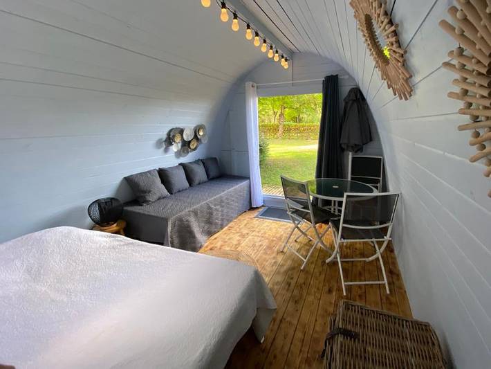 Camping Sites et Paysages - Le Moulin  - Hébergement 2 personnes - Pod Insolite Nature in Martres-Tolosane, Haute-Garonne