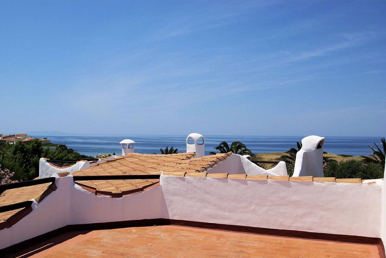 Ferienhaus am Meer mit Dachterrasse und Meerblick in La Ciaccia, Valledoria