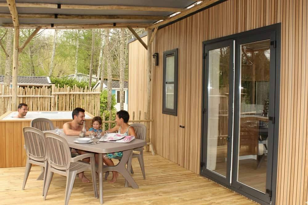 Mobilheim mit Klima - 6 Pers. in Saint-Cirq-Lapopie, Quercy