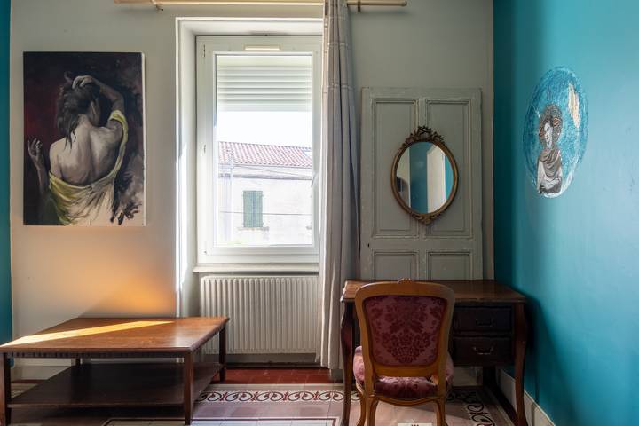 Appartement 'Bleue' avec terrasse partagée, jardin partagé et Wi-Fi in Le Teil, Privas (arrondissement)