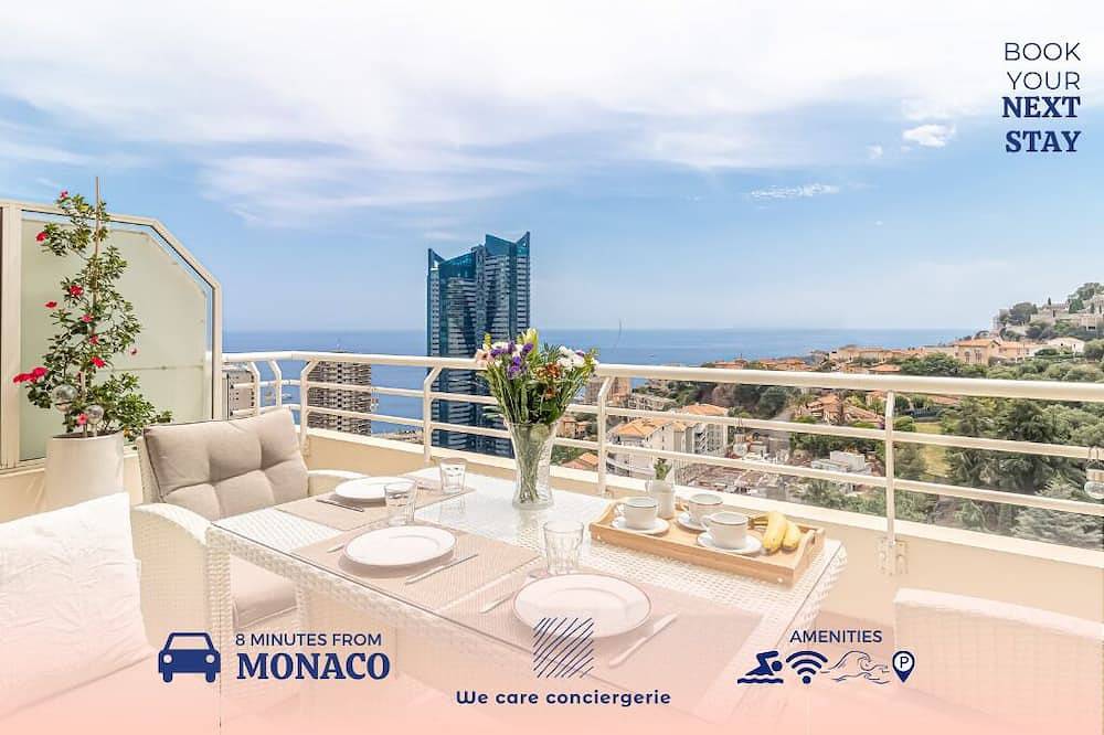 Entire apartment, High-End Residence with Pool and Panoramic Views in Beausoleil, Nice region