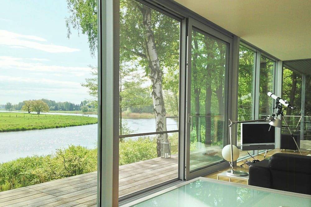 Glas-Loft mit endlosem Wasserausblick in Buchholz (Aller), Aller-Leine-Tal
