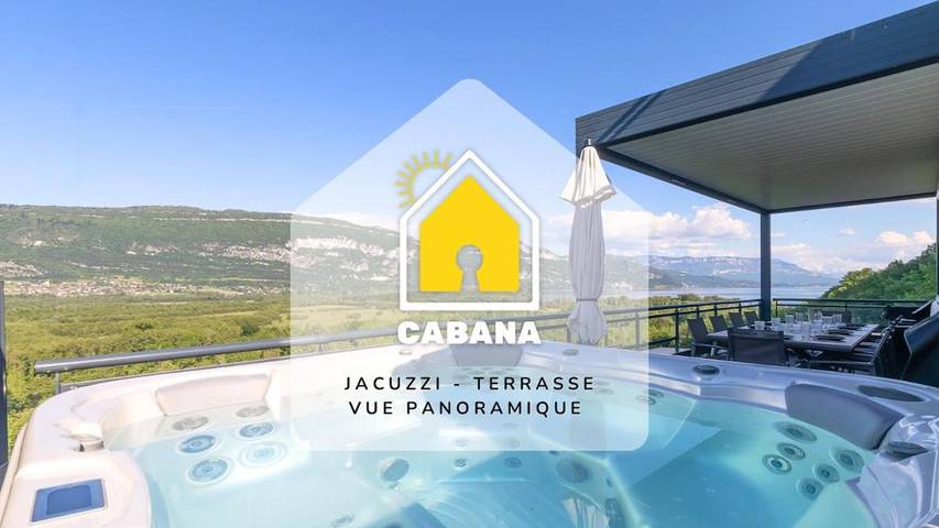 Villa pour 10 personnes, avec vue sur le lac ainsi que terrasse et vue, animaux acceptés