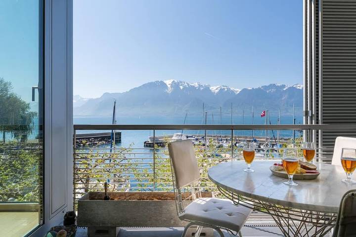 Appartement de vacances pour 6 personnes, avec Balcon ainsi que Terrasse et Jardin