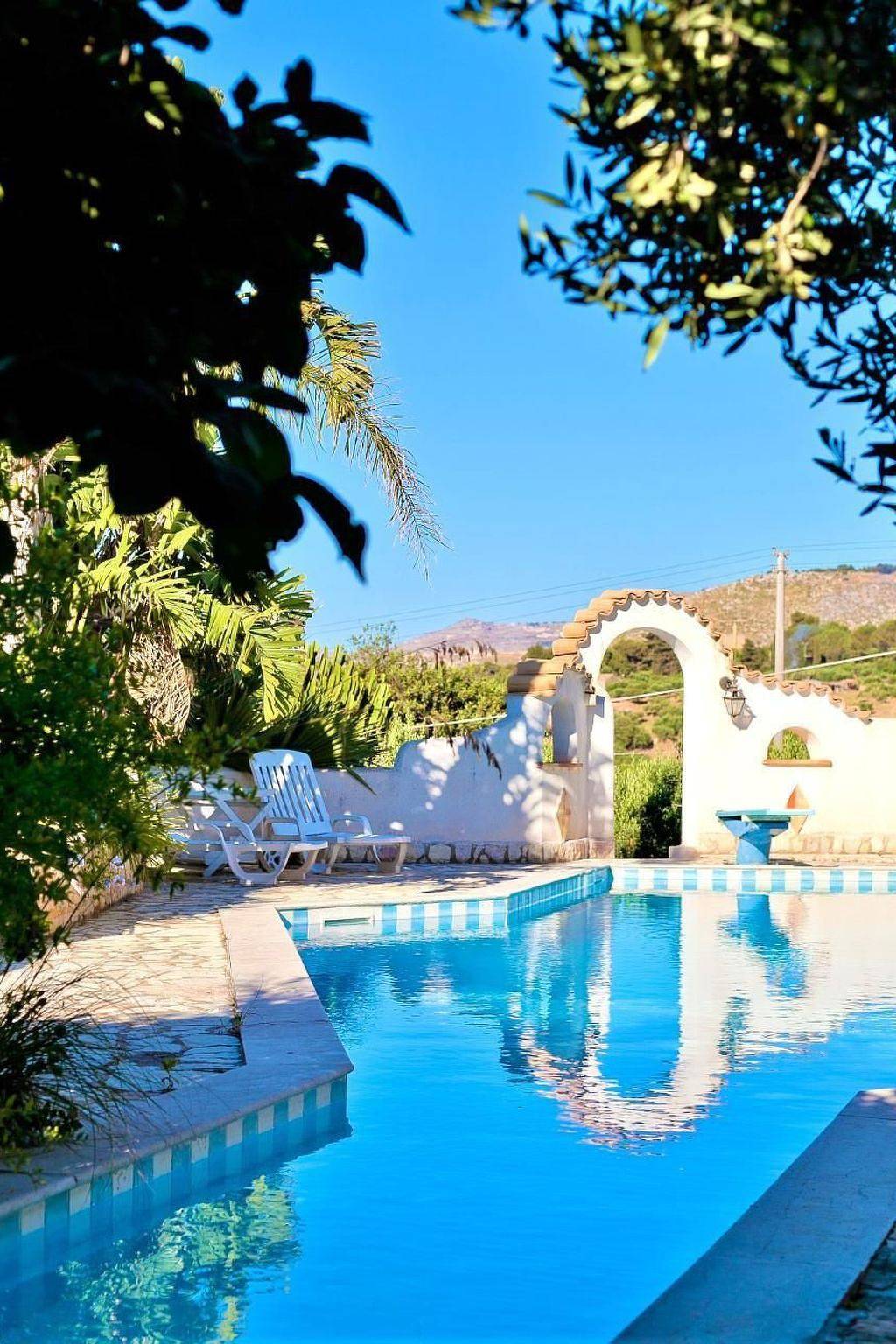 Ferienvilla "Le Palme" mit eigenem Pool in Sant'Andrea Bonagia, Valderice