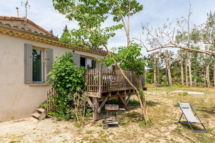 Appartement de vacances pour 3 personnes, avec jardin