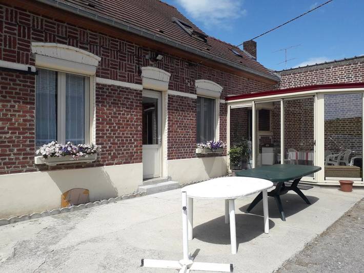 Gîte pour 5 personnes, avec jardin et vue dans Grandcourt (Somme)