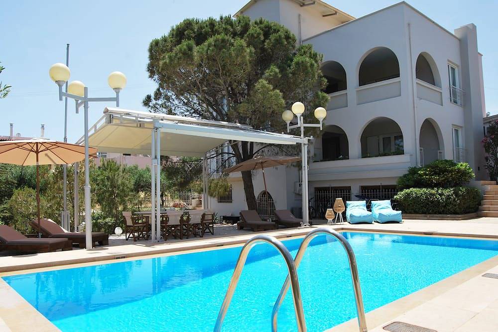 Villa mit privatem Pool und fantastischem Meerblick - Chrysiida Luxury Suites in Chorafakia, Akrotiri (Chania)
