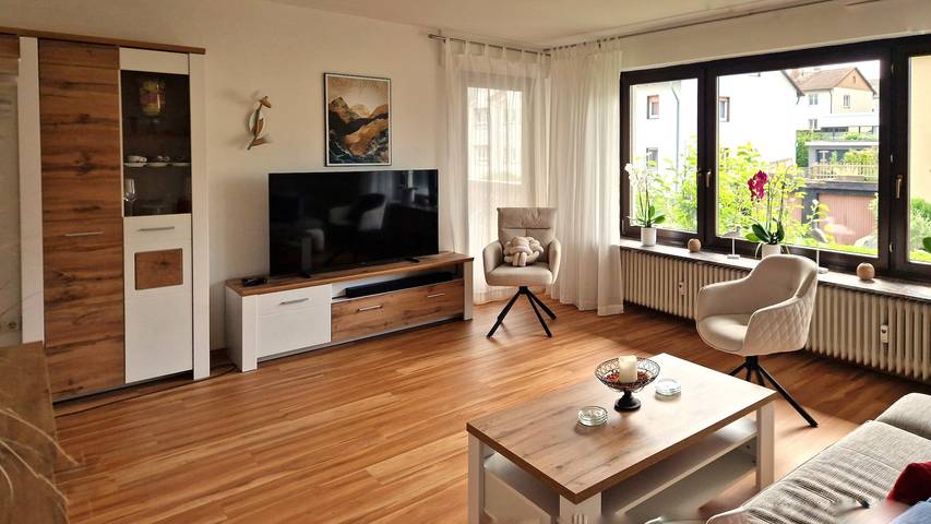 Ferienwohnung für 5 Personen, mit Balkon und Garten im Spessart