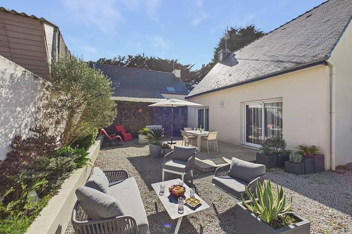 Location de vacances pour 6 personnes, avec jardin dans Office De Tourisme Saint Pierre Quiberon