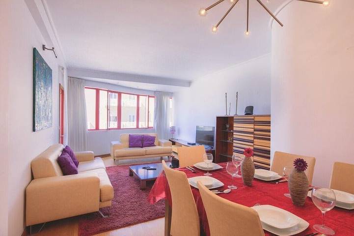 Apartamento de férias para 6 pessoas, com varanda em Praia da Barra