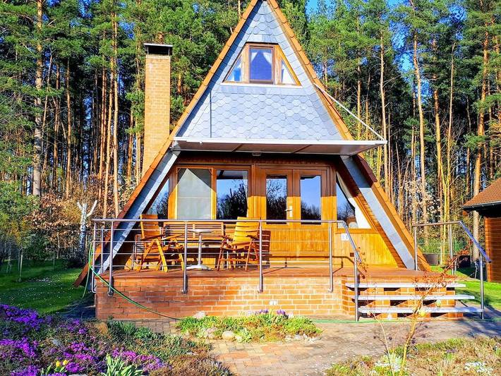 Ferienhaus für 3 Personen, mit Garten und Terrasse sowie Sauna in Canow