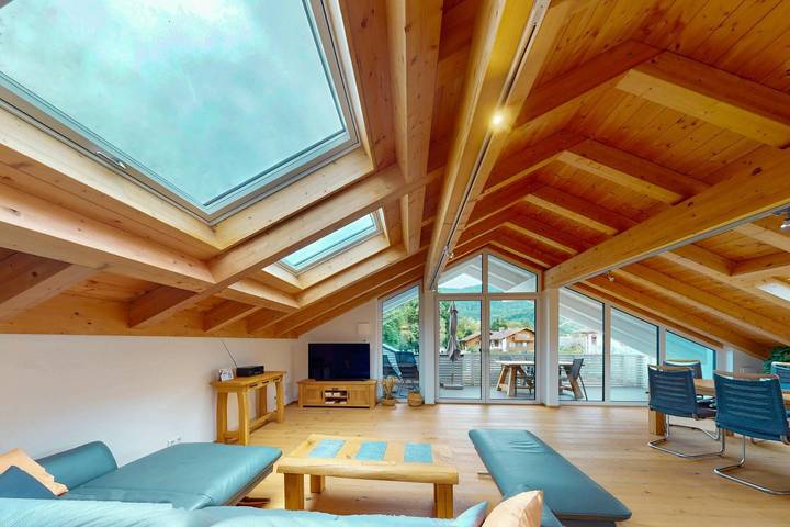Ferienwohnung für 5 Personen, mit Balkon und Garten sowie Ausblick in Garmisch-Partenkirchen