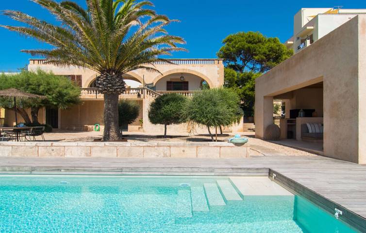 Ferienhaus für 12 Personen, mit Balkon und Garten in Ses Salines - 2