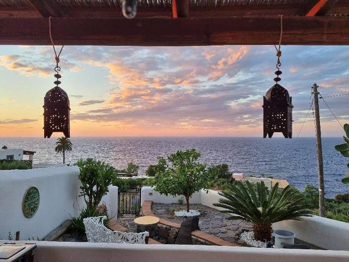 Villa per 2 persone, con Terrazza e Giardino nonché Panorama in Salina