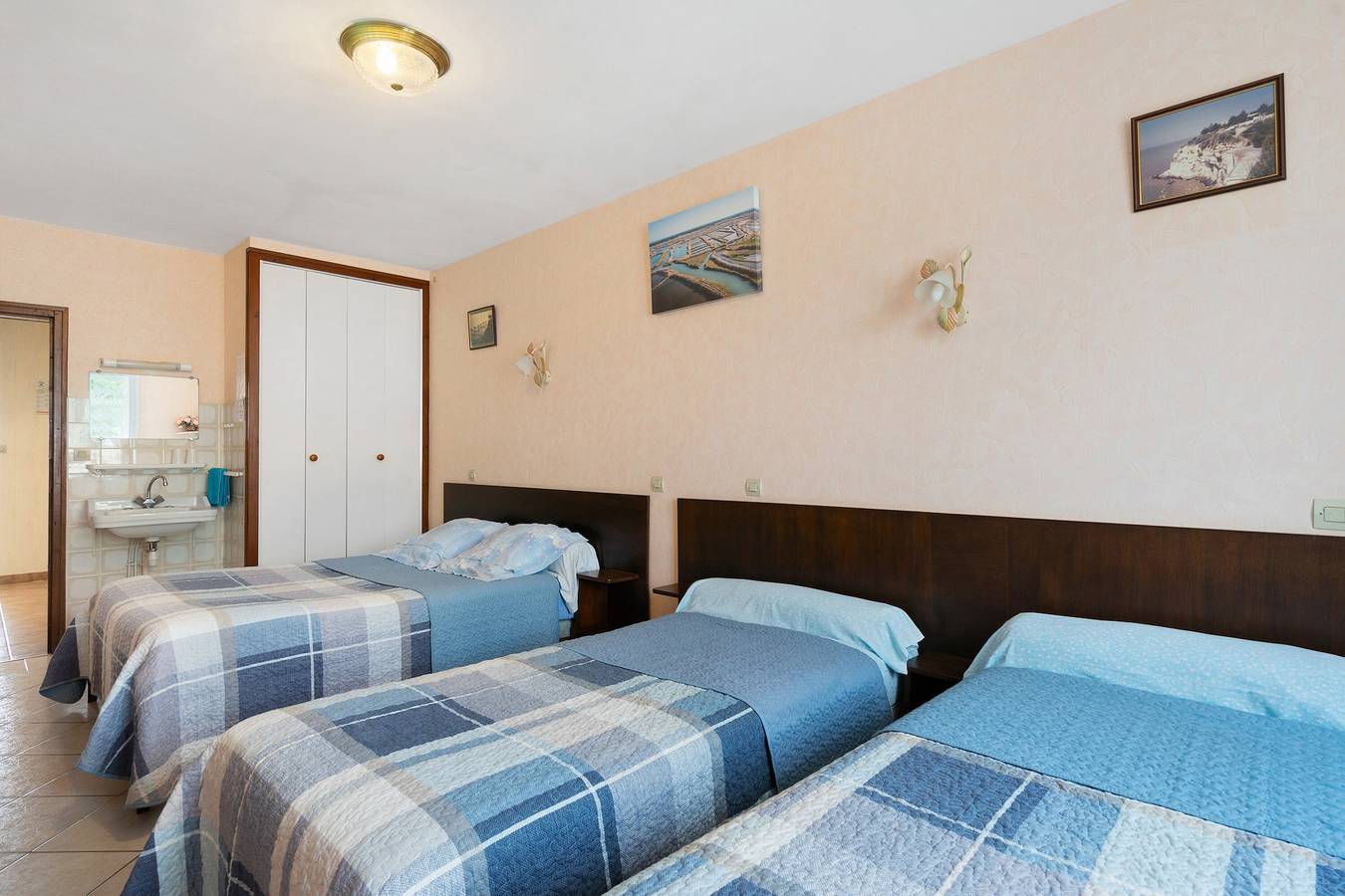 Bed and Breakfast 'Chambre D'hôtes Rose' with Shared Terrace, Private Garden and Wi-Fi in Semussac, Saintes region