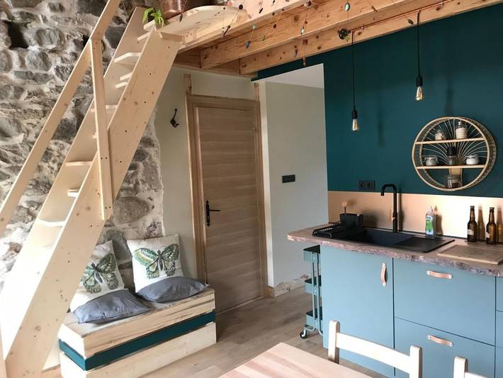 Appartement de vacances pour 4 personnes, avec terrasse ainsi que jardin et vue