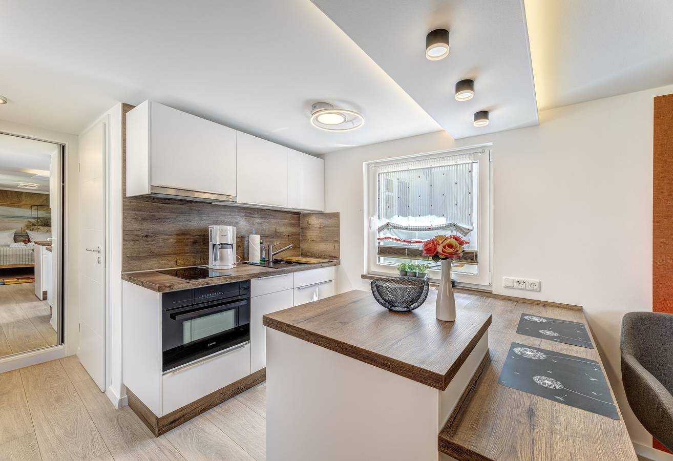 Appartement entier, Appartement 'Studio Ahlbeck 2' avec terrasse privée et Wi-Fi in Drei Kaiserbäder, Heringsdorf