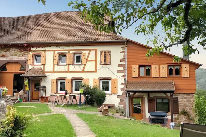 Vacation rental for 16 people, with yard in Alsace
