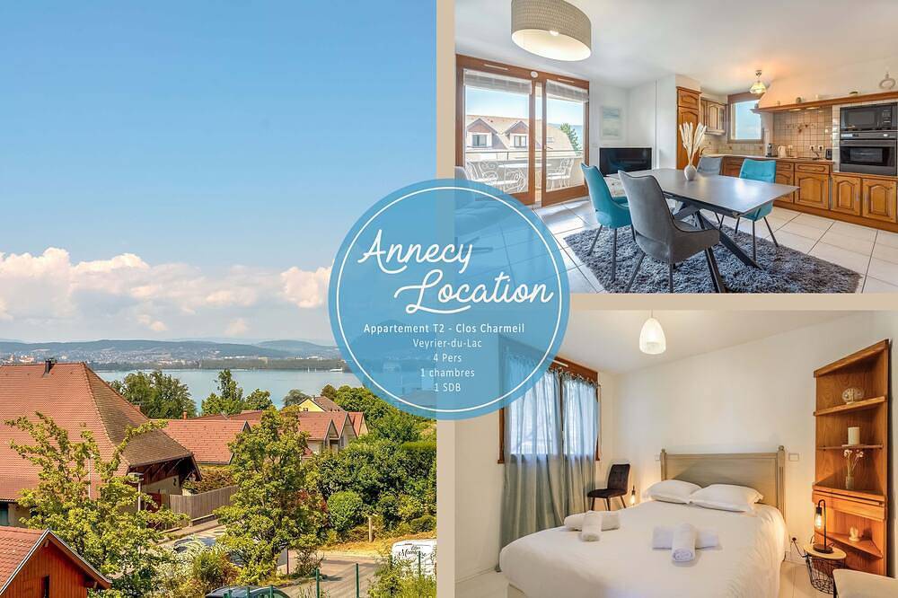 Entire apartment, Apartment T2 – Clos Charmeil – Lake in Veyrier-du-Lac, Annecy region