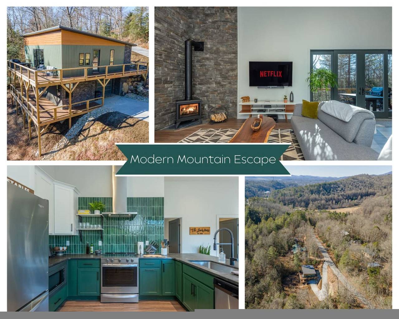 Vacation Rental for 8 Guests in Pisgah Forest, Blue Ridge Mountains