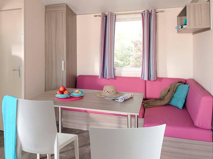 Camping de l'Etang du Merle  - Mobilheim 5 personen - Mobilheim Confort in Etang du Merle, Crux-la-Ville