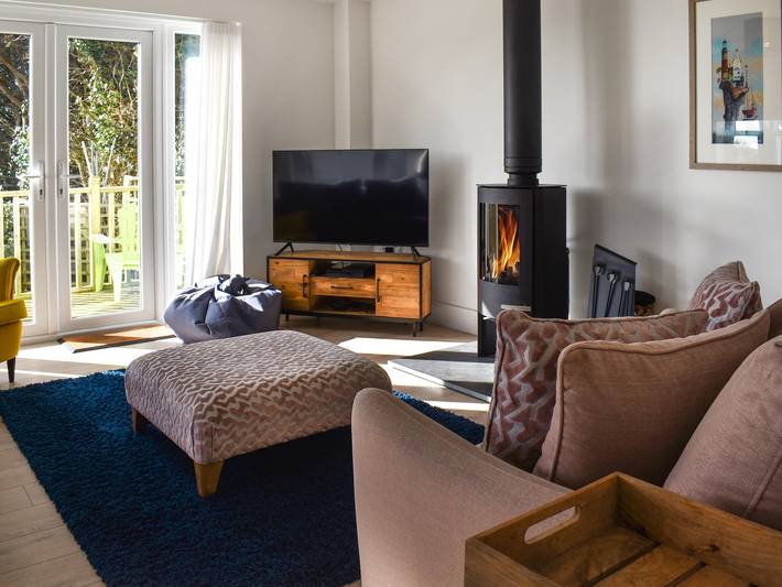 Log cabin for 6 people, with garden in Perranporth