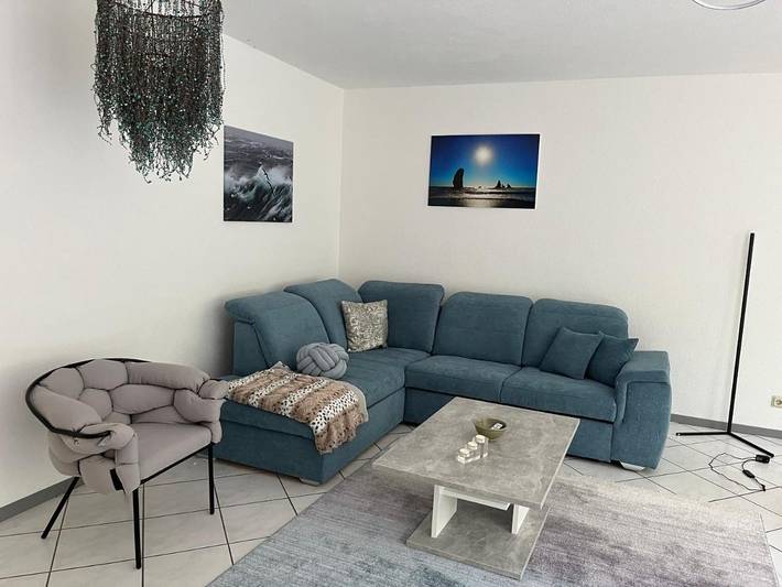 Ferienwohnung für 3 Personen, mit Terrasse und Garten sowie Ausblick