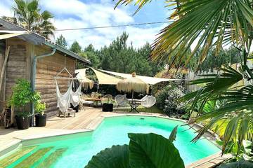 Gîte pour 6 personnes, avec jardin ainsi que jacuzzi et terrasse à Messanges