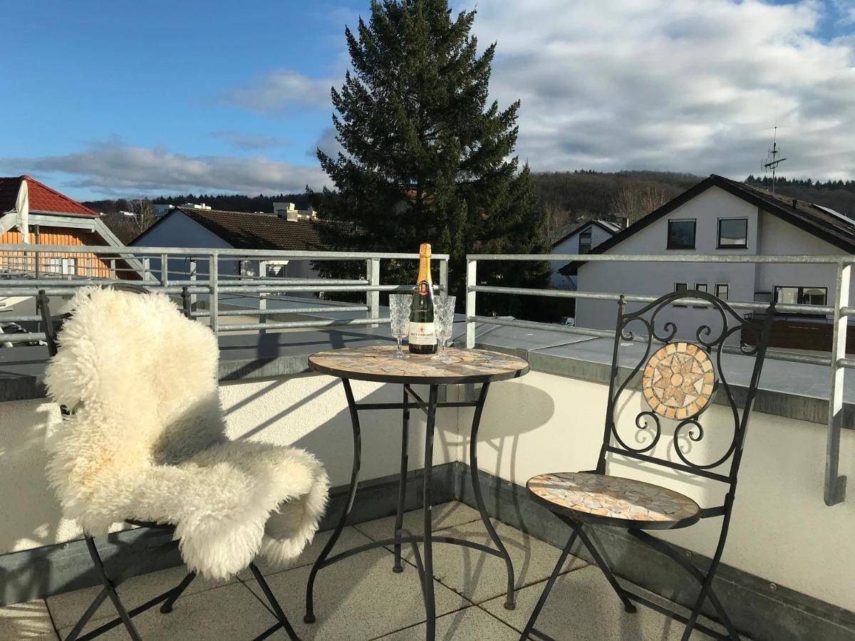 Ganze Wohnung, Attika Ferienwohnung in Freiburg -Gundelfingen mit großer Dachterrasse in Gundelfingen, Südschwarzwald