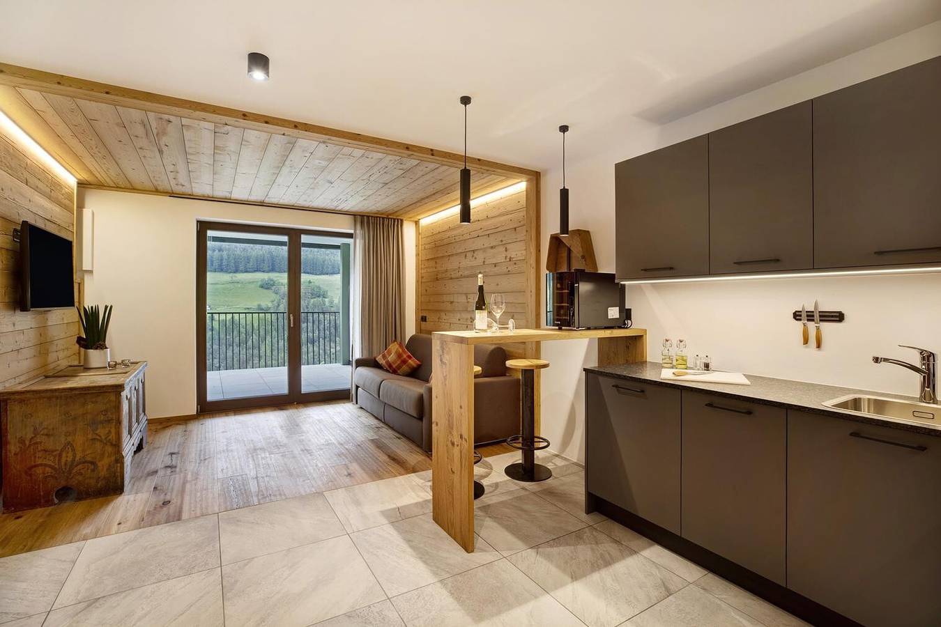 Appartamento intero, Appartamento di vacanza "Archehof Hochzirm Lodge Anna" con vista sulle montagne e sauna in Campo Tures, Alpi della Zillertal