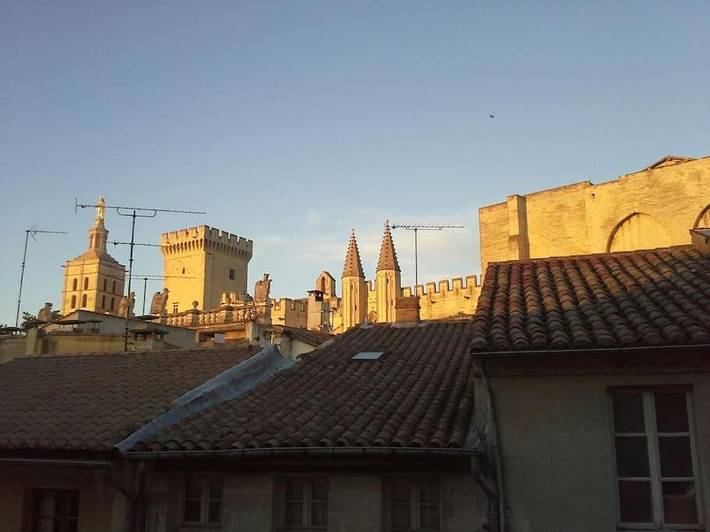 Gîte pour 4 personnes, avec vue dans Palais des Papes
