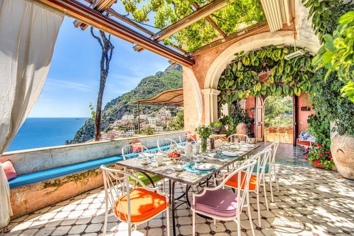 Villa für 24 Personen, mit Meerblick und Garten sowie Pool in Positano - 4