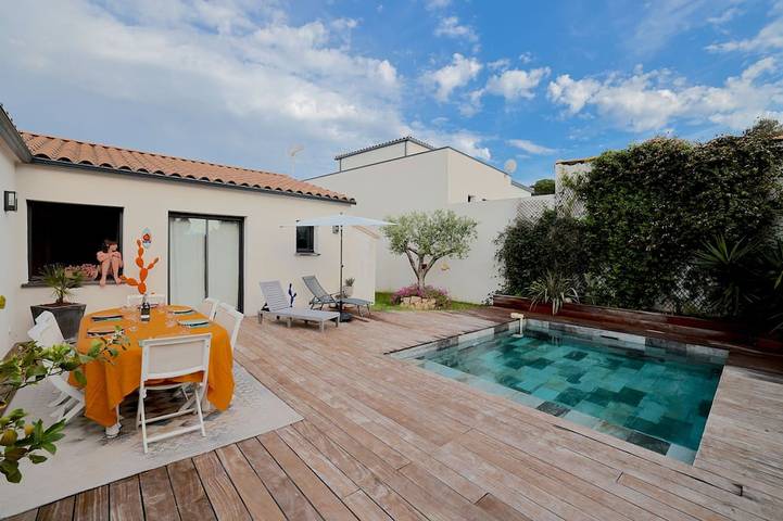 Villa pour 6 personnes, avec Jardin
