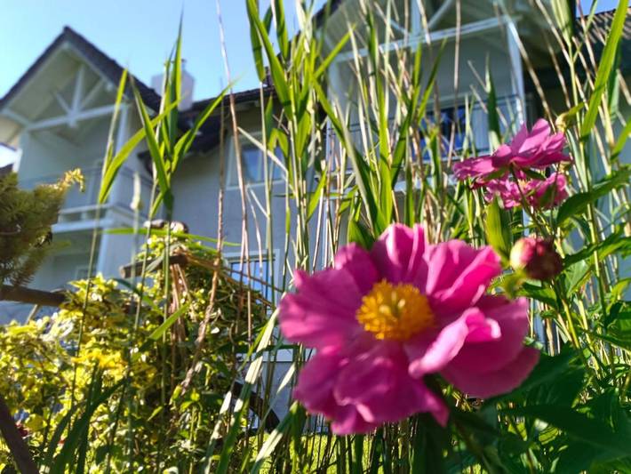 Ferienwohnung für 7 Personen, mit Balkon und Garten sowie Ausblick