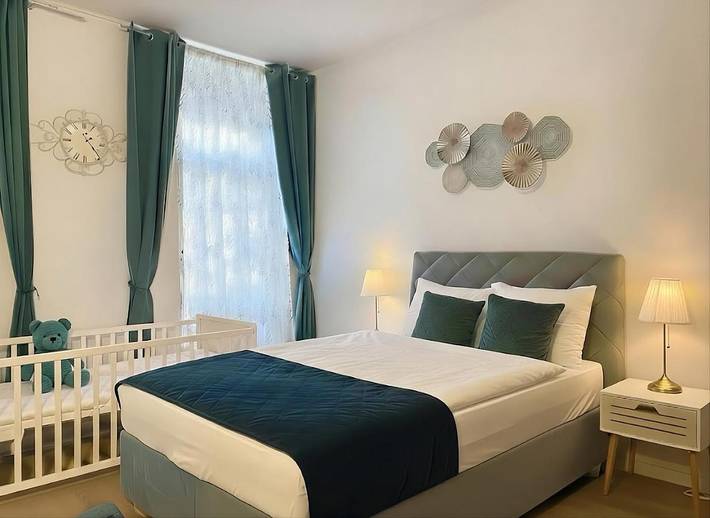 Ferienwohnung für 6 Personen, mit Garten und Ausblick, kinderfreundlich