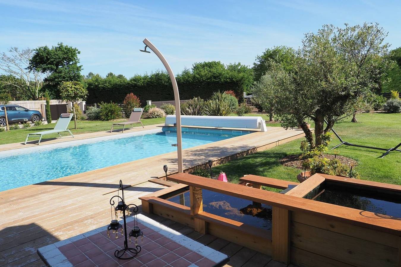 Chambre d’hôtes « Chambre Double Coquelicot » avec terrasse, jardin partagés et Wi-Fi in Parentis-en-Born, Côte d’Argent