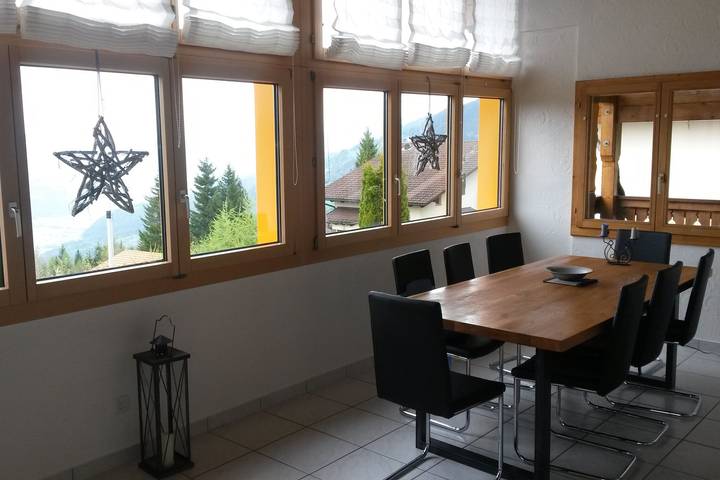 Ganze Ferienwohnung, Haus Gonzenblick - 6-Zimmer Ferienwohnung in Flumserberg, Flums