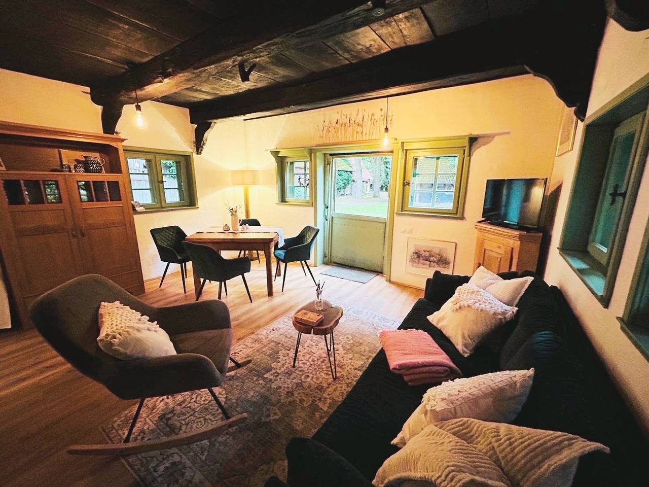 Auszeit vom Alltag in urigem Ferienhaus in idyllischer Natur im Dümmer-Weserland, Sauna & Kraniche in Landkreis Diepholz