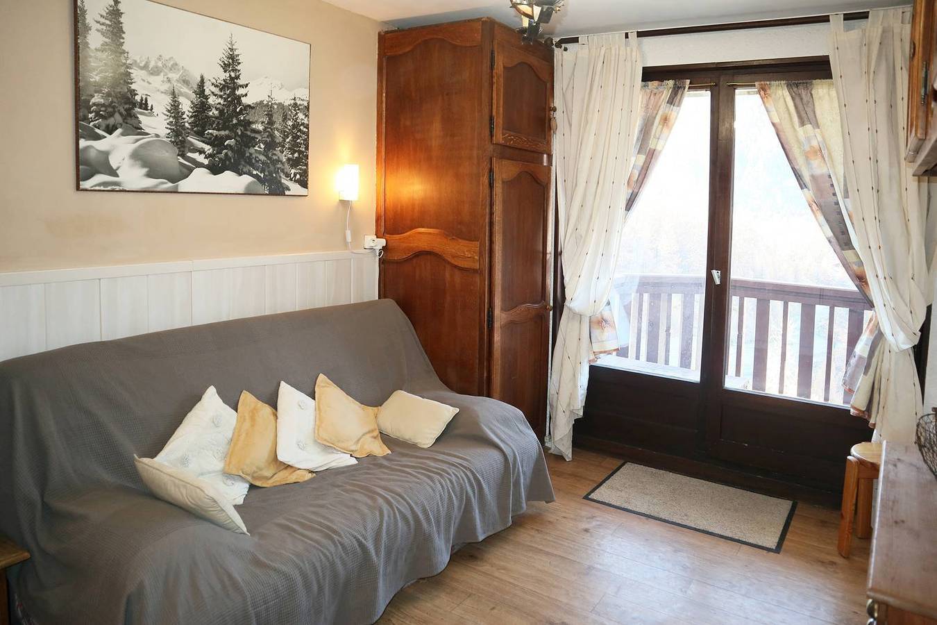 Appartement de vacances entier, Studio Les orres 1650 in Les Orres, Parc national des Écrins