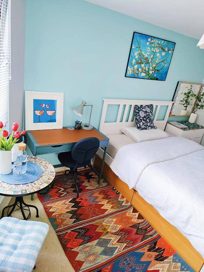 BnB für 2 Personen, mit Balkon und Terrasse sowie Garten und Ausblick in Portsmouth