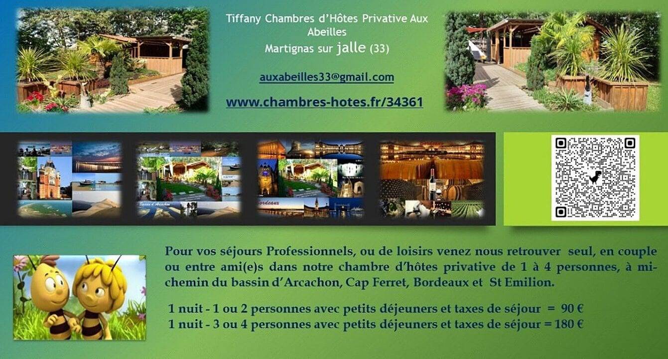Tiffany Chambre d'hôtes privée & indépendante Martignas - Chambre "Abeilles" in Martignas-sur-Jalle, Région de Bordeaux