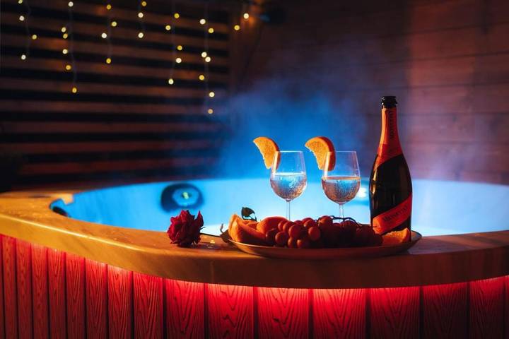 Chalet für 6 Personen, mit Garten und Ausblick sowie Sauna, mit Haustier - 1